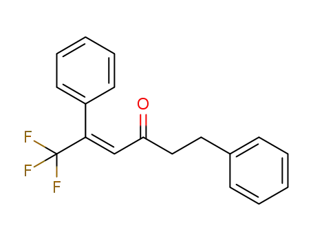 (E)-6,6,6-trifluoro-1,5-diphenylhex-4-en-3-one