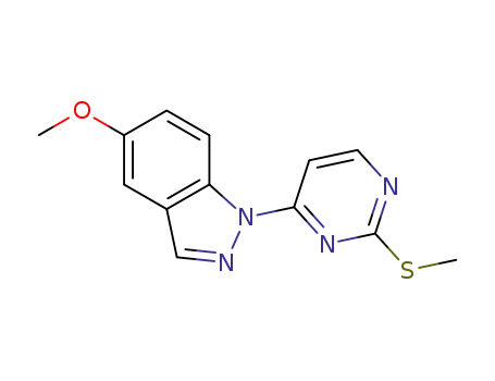5-methoxy-1-(2-(methylthio)pyrimidin-4-yl)-1H-indazole