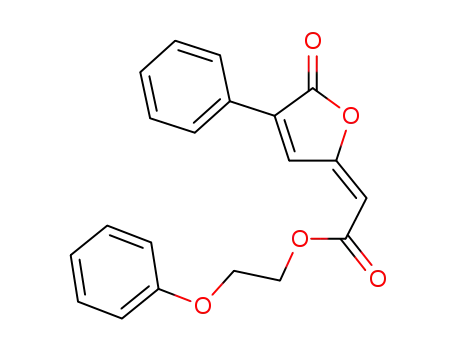 2-phenoxyethyl (E)-(5-oxo-4-phenyl-5H-furan-2-ylidene)acetate