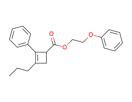 2-phenoxyethyl 2-phenyl-3-propylcyclobut-2-ene-1-carboxylate