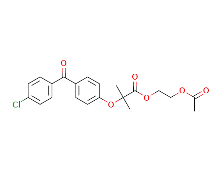 2-acetoxyethyl-2-(4-(4-chlorobenzoyl)phenoxy)-2-methylpropanoate