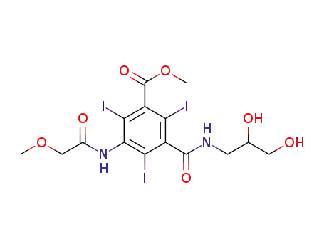 3-[(2,3-dihydroxypropylaminoformyl)]-2,4,6-triiodo-5-[(methoxyacetyl)amino]benzoic acid methyl ester