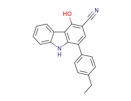 1-(4-ethylphenyl)-4-hydroxy-9H-carbazole-3-carbonitrile
