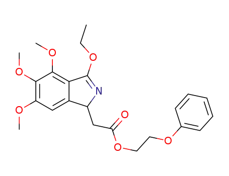 2-phenoxyethyl 2-(3-ethoxy-4,5,6-trimethoxy-1H-isoindol-1-yl)acetate