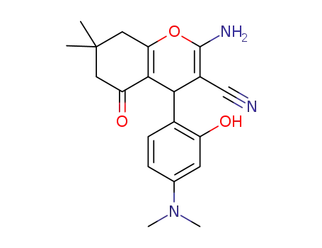 2-amino-4-(4-(dimethylamino)-2-hydroxyphenyl)-7,7-dimethyl-5-oxo-5,6,7,8-tetrahydro-4H-chromene-3-carbonitrile