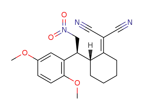 2-(2-(1-(2,5-dimethoxyphenyl)-2-nitroethyl)cyclohexylidene)malononitrile