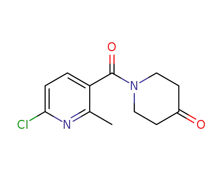 1-(6-chloro-2-methylpyridine-3-carbonyl)piperidin-4-one