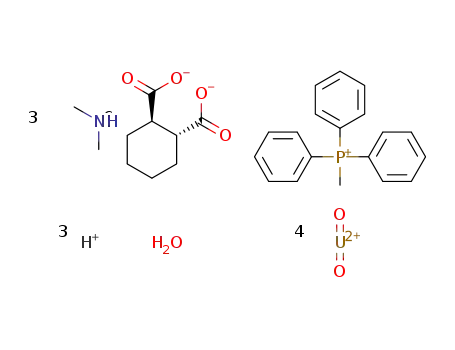 [PPh3Me][H2NMe2]3[(UO2)4(R-t-1,2-chdc)6]·H2O
