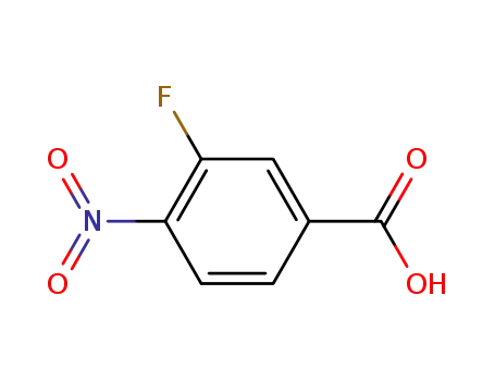 Molecular Structure of 403-21-4 (3-Fluoro-4-nitrobenzoic acid)