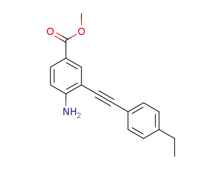 methyl 4-amino-3-((4-ethylphenyl)ethynyl)benzoate