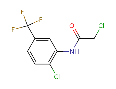 Molecular Structure of 328-26-7 (2-CHLORO-N-(2-CHLORO-5-TRIFLUOROMETHYL-PHENYL)-ACETAMIDE)