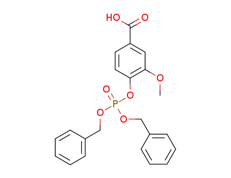 4-((bis(benzyloxy)phosphoryl)oxy)-3-methoxybenzoic acid