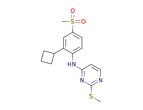 N-(2-cyclobutyl-4-(methylsulfonyl)phenyl)-2-(methylthio)pyrimidin-4-amine