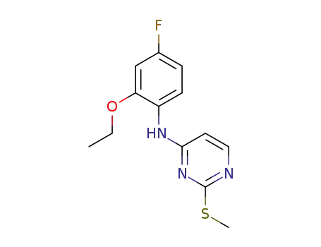 N-(2-ethoxy-4-fluorophenyl)-2-(methylthio)pyrimidin-4-amine