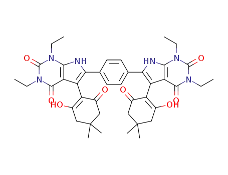 6,6'-(1,4-phenylene)bis(1,3-diethyl-5-(2-hydroxy-4,4-dimethyl-6-oxocyclohexyl)-1,7-dihydro-2H-pyrrolo[2,3-d]pyrimidine-2,4(3H)-dione)