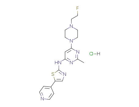 {6-[4-(2-fluoroethyl)piperazin-1-yl]-2-methylpyrimidin-4-yl}(5-pyridin-4-yl-thiazol-2-yl)amine hydrochloride