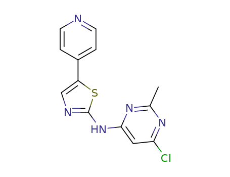 (6-chloro-2-methyl-pyrimidin-4-yl)-(5-pyridin-4-yl-thiazol-2-yl)amine