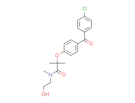 2-[4-(4-chlorobenzoyl)phenoxy]-N-(2-hydroxyethyl)-N,2-dimethylpropanamide