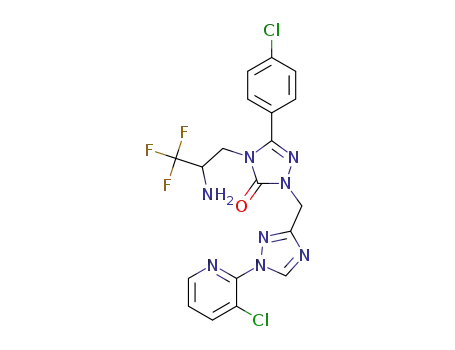 4-[2-amino-3,3,3-trifluoropropyl]-5-(4-chlorophenyl)-2-{[1-(3-chloropyridin-2-yl)-1H-1,2,4-triazol-3-yl]methyl}-2,4-dihydro-3H-1,2,4-triazol-3-one