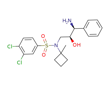 N-((2S,3S)-3-amino-2-hydroxy-3-phenylpropyl)-3,4-dichloro-N-(1-methylcyclobutyl)benzenesulfonamide