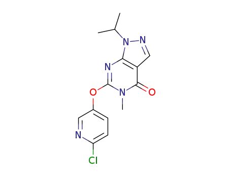 6-((6-chloropyridin-3-yl)oxy)-1-isopropyl-5-methyl-1,5-dihydro-4H-pyrazolo[3,4-d]pyrimidin-4-one