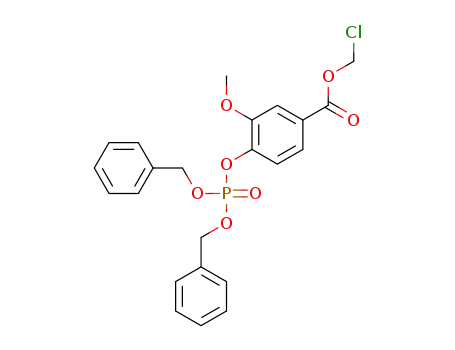 chloromethyl 4-((bis (benzyloxy)phosphoryl)oxy)-3-methoxy benzoate