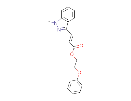 2-phenoxyethyl (E)-3-(1-methyl-1H-indazol-3-yl)acrylate