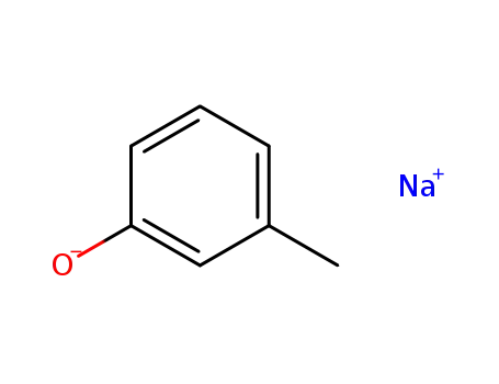 Molecular Structure of 3019-89-4 (sodium m-cresolate)