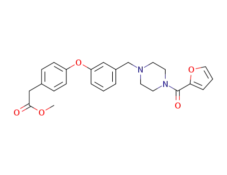 1-(2-furoyl)-4-{3-[4-(methoxycarbonylmethyl)phenoxy]benzyl}piperazine