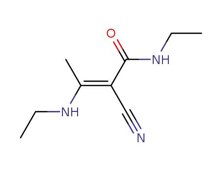 (E)-N-ethyl-2-cyano-3-ethylamino-2-butenamide
