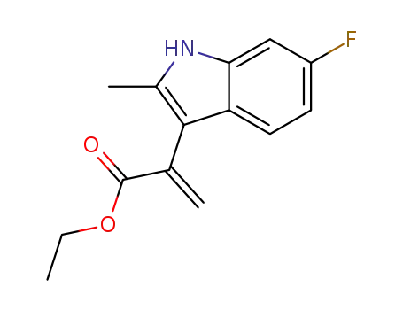 ethyl 2-(6-fluoro-2-methyl-1H-indol-3-yl)acrylate