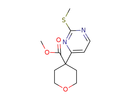 methyl 4-(2-(methylthio)pyrimidin-4-yl)tetrahydro-2H-pyran-4-carboxylate