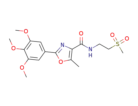 2-(3,4,5-dimethoxyphenyl)-5-methyl-N-(2-(methylsulfonyl)ethyl)oxazole-4-carboxamide
