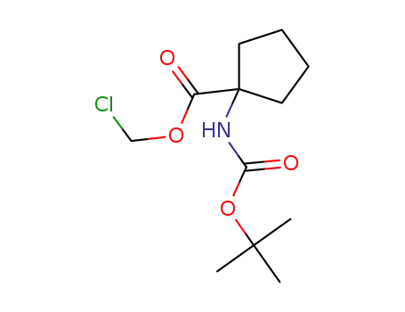 1-[[(1,1-dimethylethoxy)carbonyl]amino]cyclopentane carboxylic acid chloromethyl ester