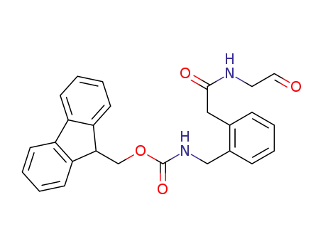 (9H-fluoren-9-yl)methyl (2-(2-oxo-2-((2-oxoethyl)amino)ethyl)benzyl)carbamate