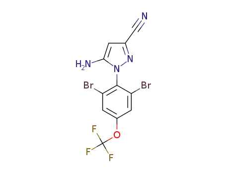 5-amino-1-[2,6-dibromo-4-(trifluoromethoxy)phenyl]-1H-pyrazole-3-carbonitrile