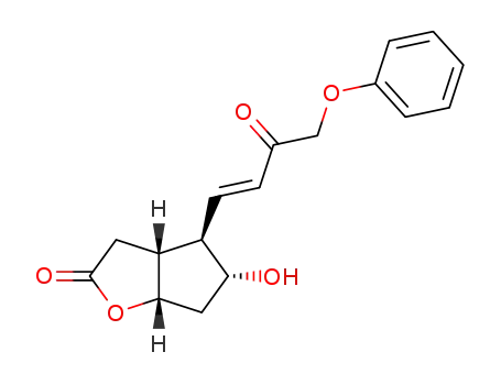 7α-hydroxy-6β-(3'-oxo-4'-phenoxy-1'E-butenyl)-2-oxabicyclo<3.3.0>octan-3-one