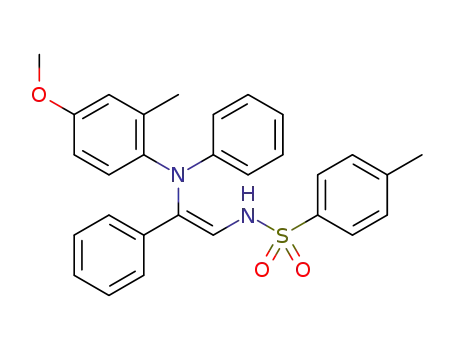 (Z)-N-(2-((4-methoxy-2-methylphenyl)(phenyl)amino)-2-phenylvinyl)-4-methylbenzenesulfonamide