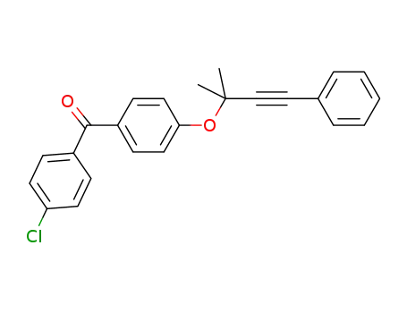 (4-chlorophenyl)(4-((2-methyl-4-phenylbut-3-yn-2-yl)oxy)phenyl)methanone