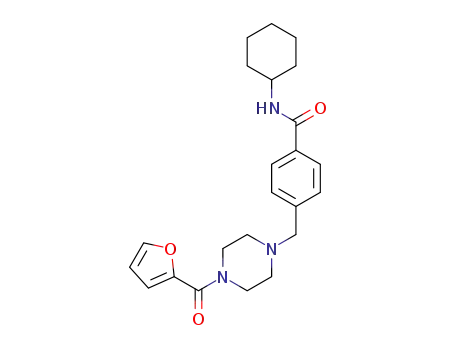 N-cyclohexyl-4-[4-(2-furoyl)-1-piperazinyl]methylbenzamide