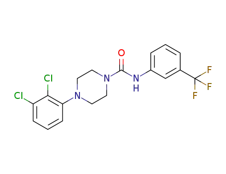 4-(2,3-dichlorophenyl)-N-(3-(trifluoromethyl)phenyl)piperazine-1-carboxamide