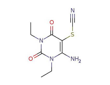 6-amino-1,3-diethyl-5-thiocyanatopyrimidine-2,4(1H,3H)-dione