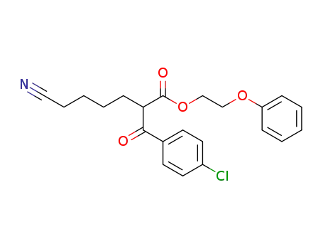 2-phenoxyethyl 2-(4-chlorobenzoyl)-6-cyanohexanoate