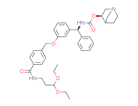 (R)-quinuclidin-3-yl ((S)-(3-((4-((3,3-diethoxypropyl)carbamoyl)benzyl)oxy)phenyl)(phenyl)methyl)carbamate
