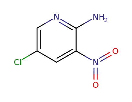 Molecular Structure of 5409-39-2 (2-Amino-5-chloro-3-nitropyridine)