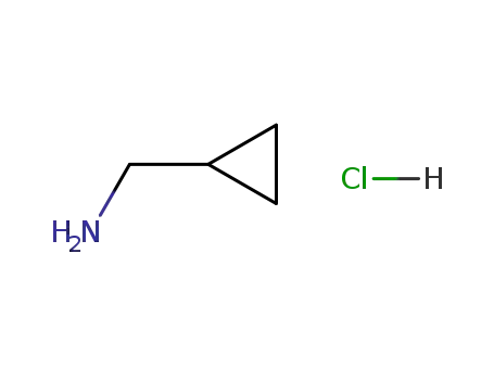 Molecular Structure of 7252-53-1 (CYCLOPROPANEMETHYLAMINE HYDROCHLORIDE)