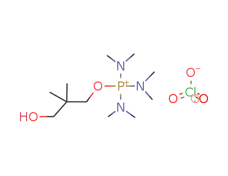 tris-dimethylamino-(3-hydroxy-2,2-dimethyl-propoxy)-phosphonium; perchlorate