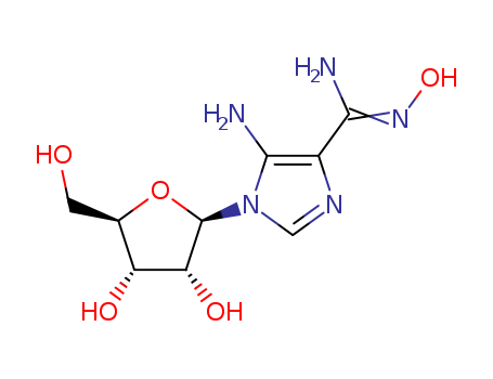 5-amino-1-[3,4-dihydroxy-5-(hydroxymethyl)oxolan-2-yl]-N-hydroxy-imidazole-4-carboximidamide cas  57004-06-5