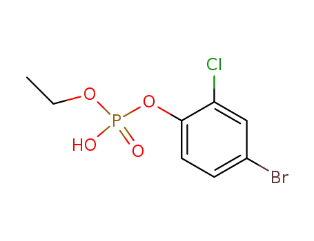 Molecular Structure of 80705-86-8 (4-bromo-2-chlorophenyl ethyl hydrogen phosphate)