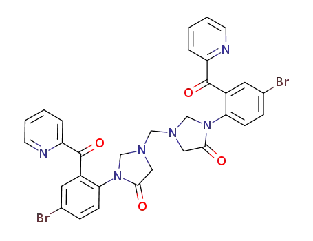 N,N'-methylenebis<3-(2'-o-pyridoyl-4-bromo)phenyl>-4-imidazolidinone